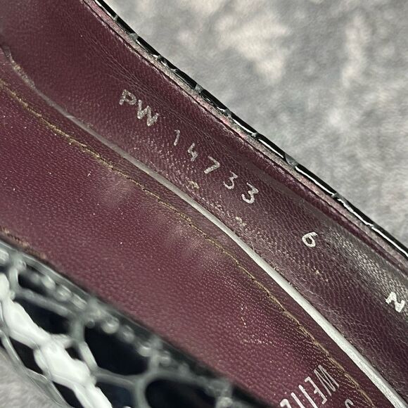 Stuart Weitzman Snake Embossed Leather Pumps size 6 - Picture 9 of 9